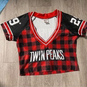 COPY - Twin Peaks Uniform Football Jersey Crop Top